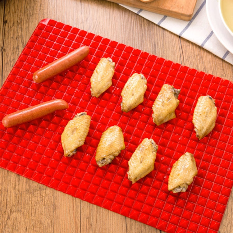 2 PCS Silicone Multifunctional Bbq Pizza Mat Multifunctional Placemat Grill Mat Microwave Baking Mat