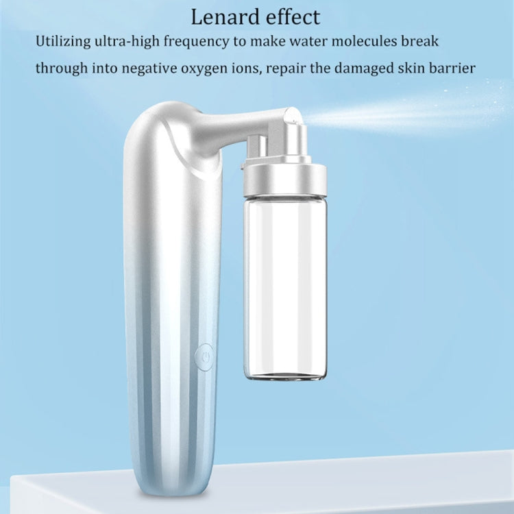 Handheld Nano-Spray Water Replenishment Device Portable Household Facial Beauty High-Pressure Oxygen Injection Device, Style:Short Pot