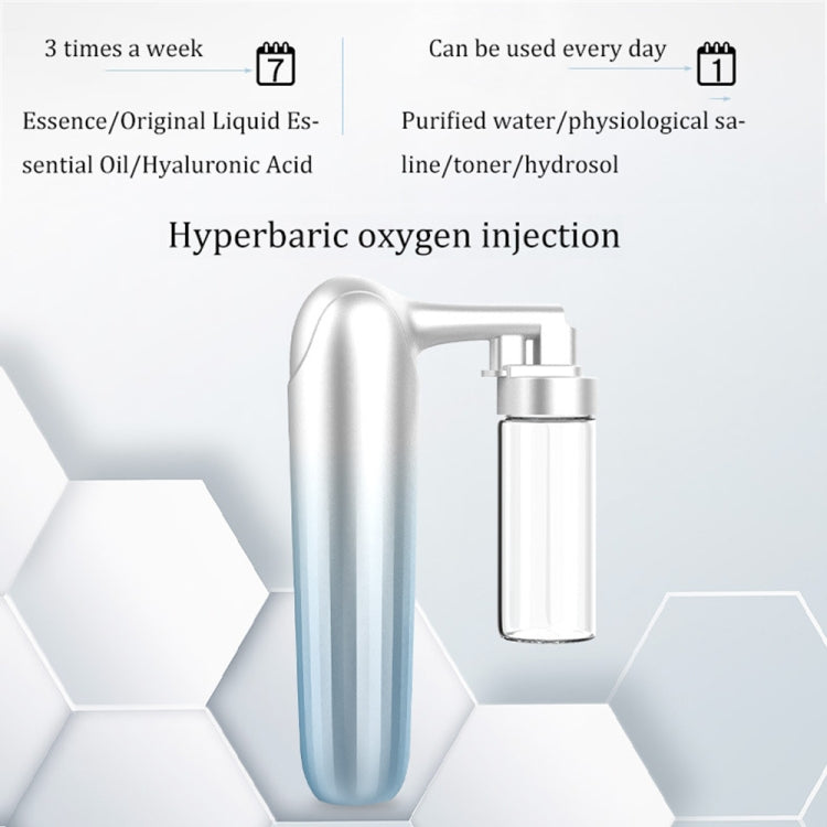 Handheld Nano-Spray Water Replenishment Device Portable Household Facial Beauty High-Pressure Oxygen Injection Device, Style:Short Pot