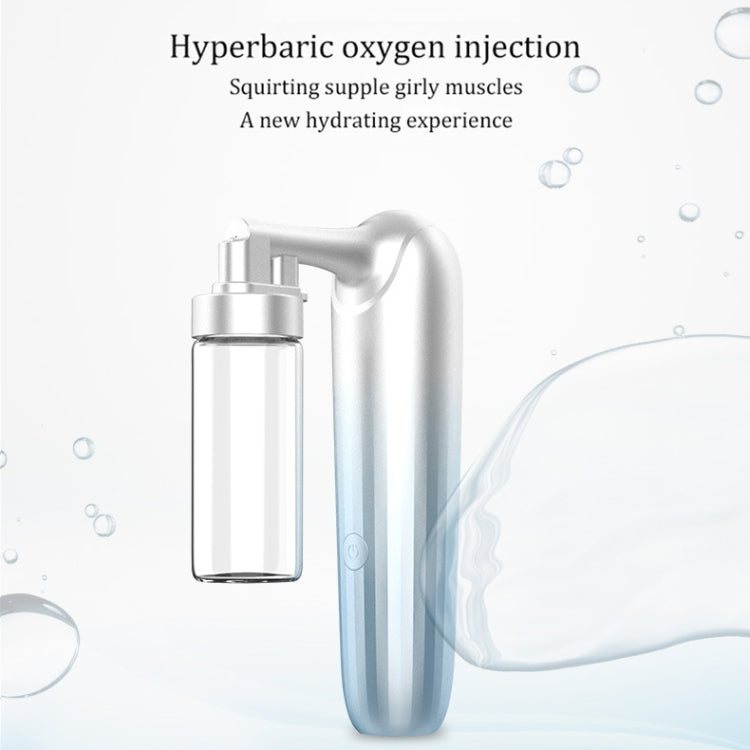Handheld Nano-Spray Water Replenishment Device Portable Household Facial Beauty High-Pressure Oxygen Injection Device, Style:Short Pot