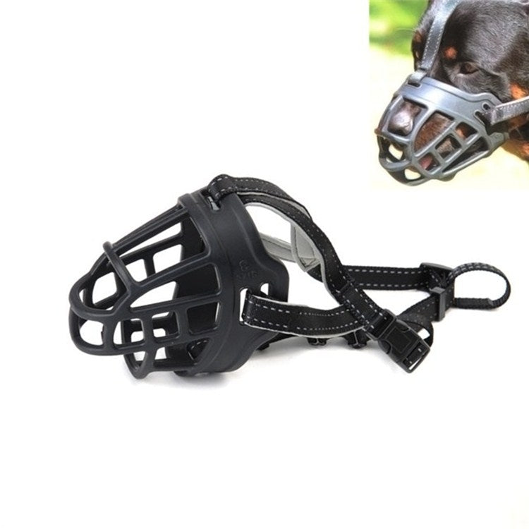 Mesh Breathable Silicone Anti-bite and Anti-call Pet Muzzle, Specification: Number 1