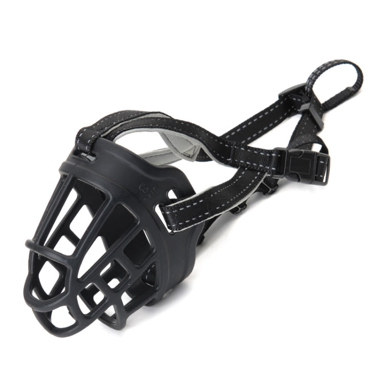 Mesh Breathable Silicone Anti-bite and Anti-call Pet Muzzle, Specification: Number 6