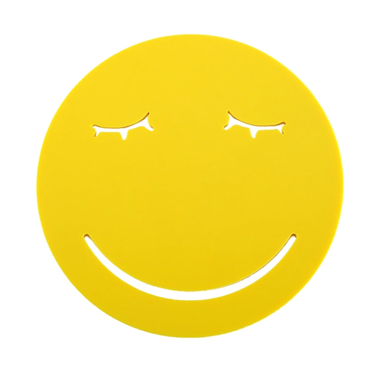 3 PCS Smile Face Expression Shape Food Grade Silicone Placemat Household Insulation Pad Cartoon Expression Non-Slip Table Mat Microwave Heating Pad