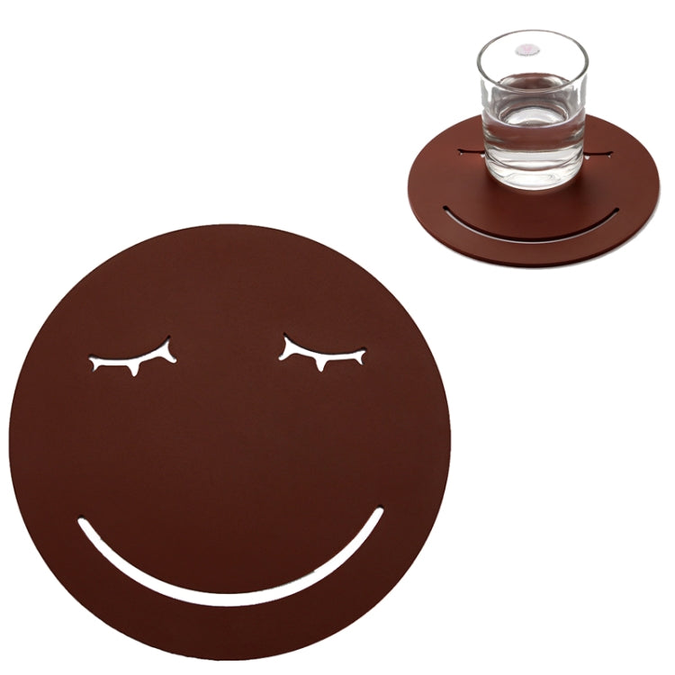 3 PCS Smile Face Expression Shape Food Grade Silicone Placemat Household Insulation Pad Cartoon Expression Non-Slip Table Mat Microwave Heating Pad