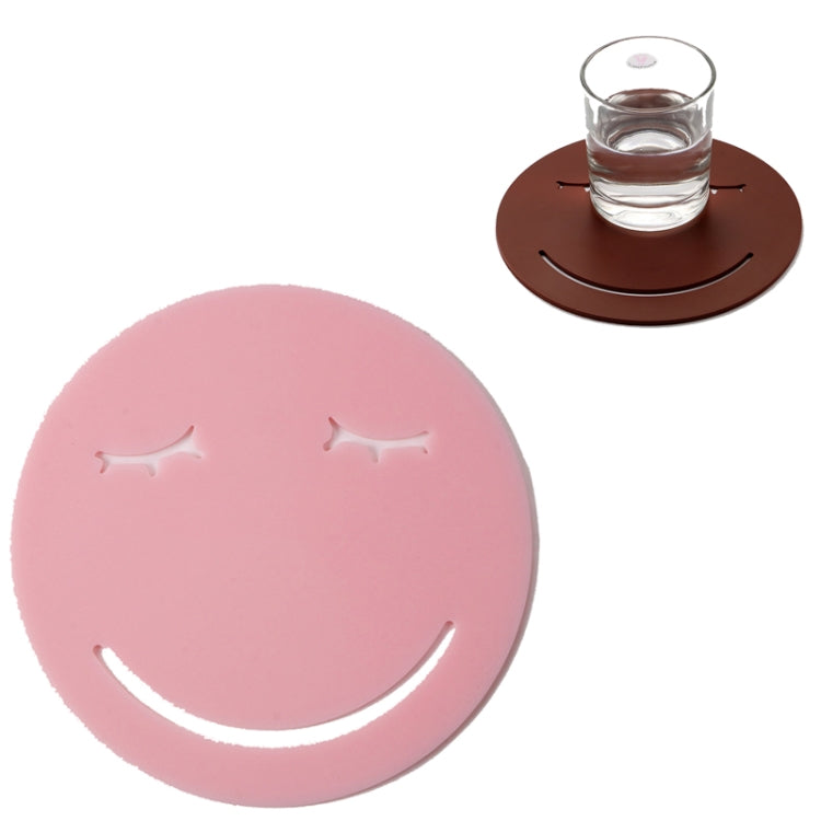3 PCS Smile Face Expression Shape Food Grade Silicone Placemat Household Insulation Pad Cartoon Expression Non-Slip Table Mat Microwave Heating Pad