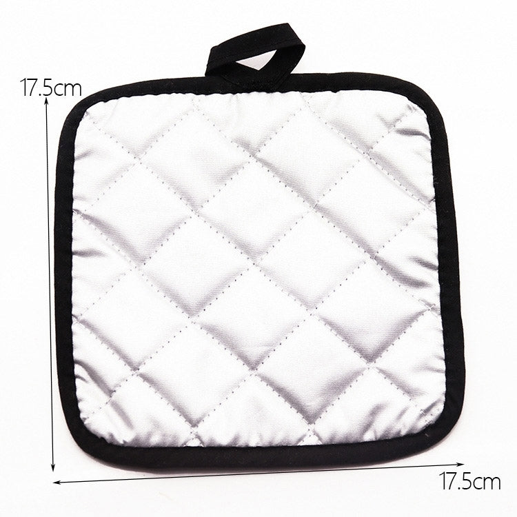 6 PCS Cotton Plaid Fabric Square Placemat Thick Insulation Coaster Household Microwave Oven Baking Anti-Scalding Pot Mat