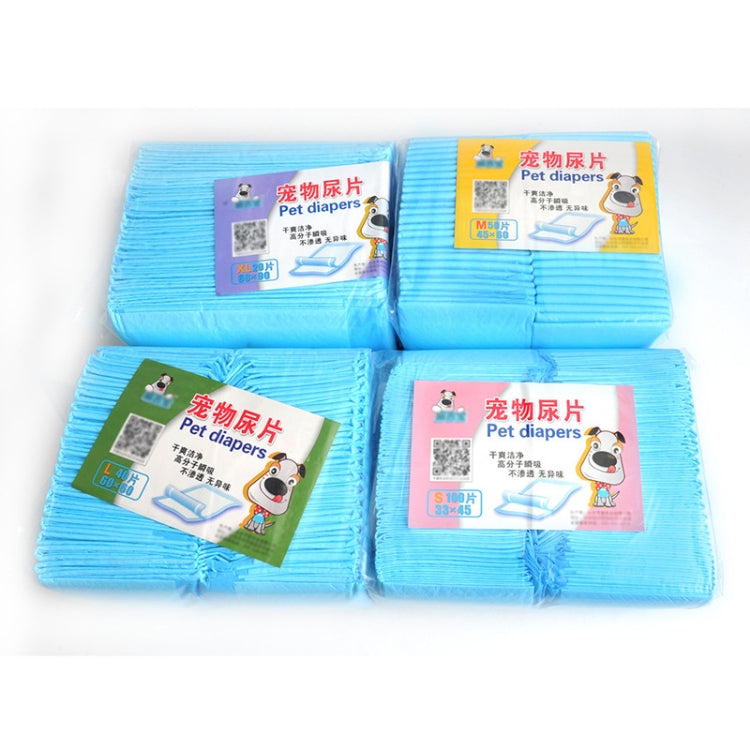 Pet Changing Pad Thickened Absorbent Dog Diapers, Specification: L : 40 PCS (60x60cm)