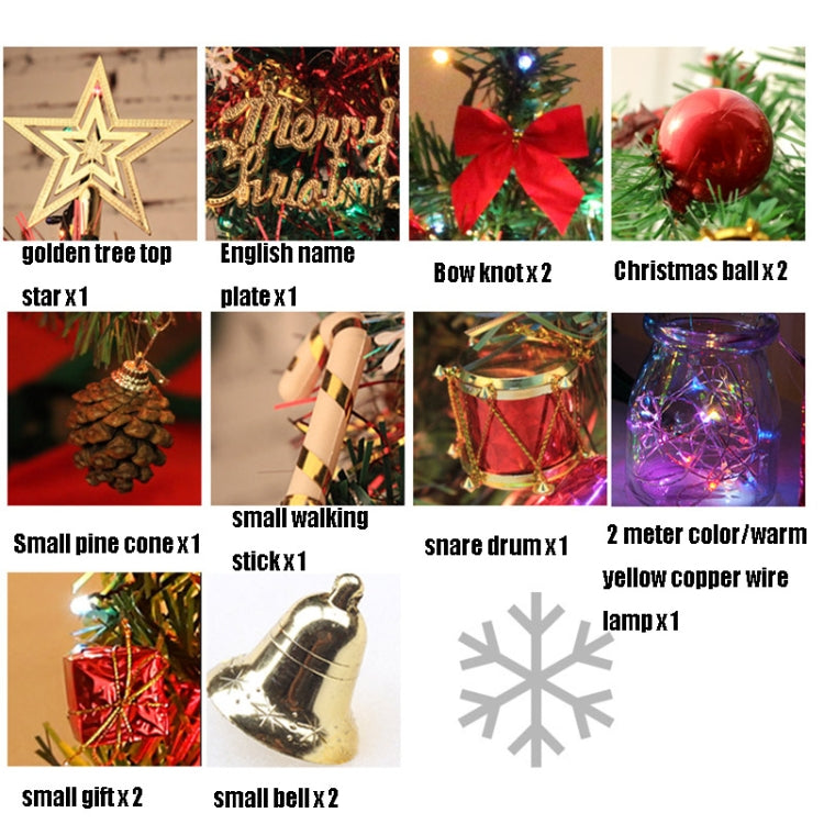 2 PCS Christmas Decoration Shopping Mall Decoration Supplies Desktop Mini Christmas Tree Set With Lights