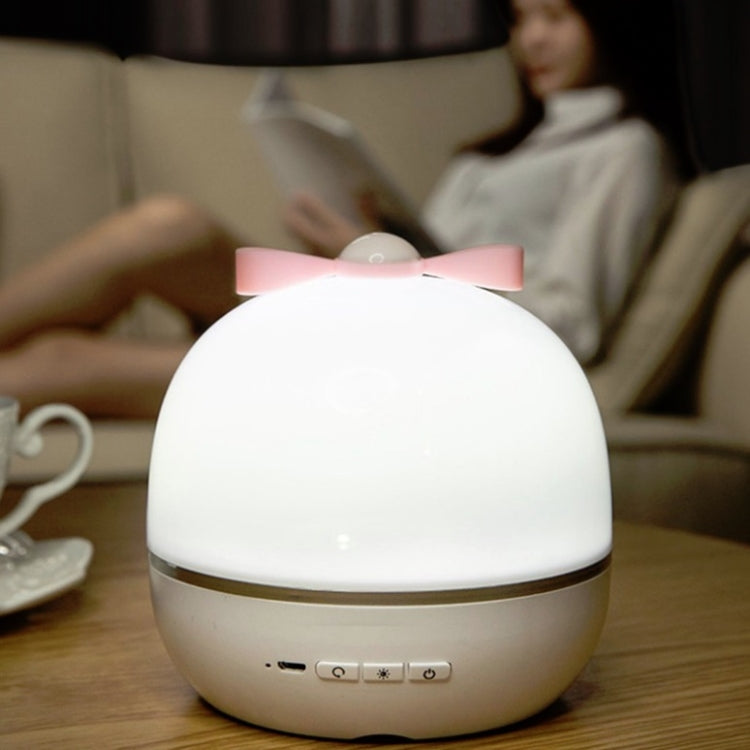 Romantic Starry Projection Night Light Children Bedside Decoration Gift Lamp, Style:Music Box