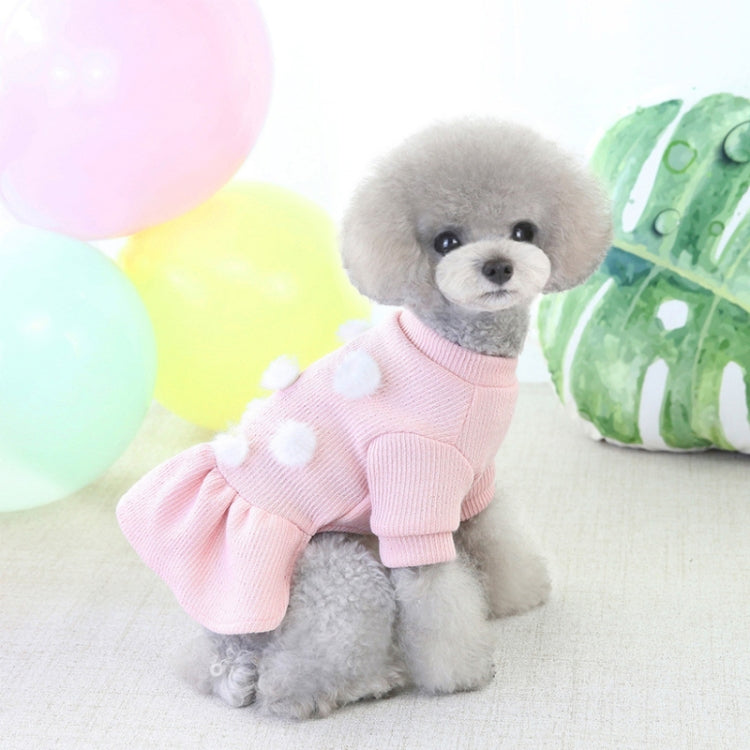 Pet Dog Skirt Pomeranian Bichon Wool Skirt Dog Warm Skirt, Size: S