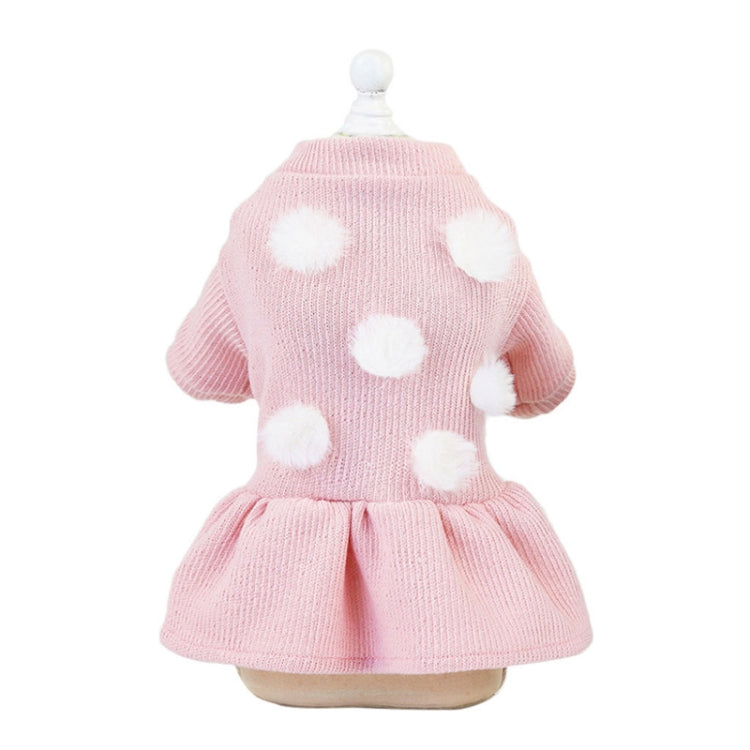 Pet Dog Skirt Pomeranian Bichon Wool Skirt Dog Warm Skirt, Size: L