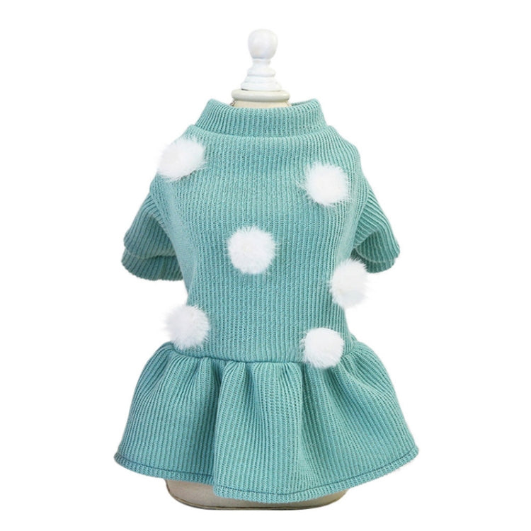 Pet Dog Skirt Pomeranian Bichon Wool Skirt Dog Warm Skirt, Size: L