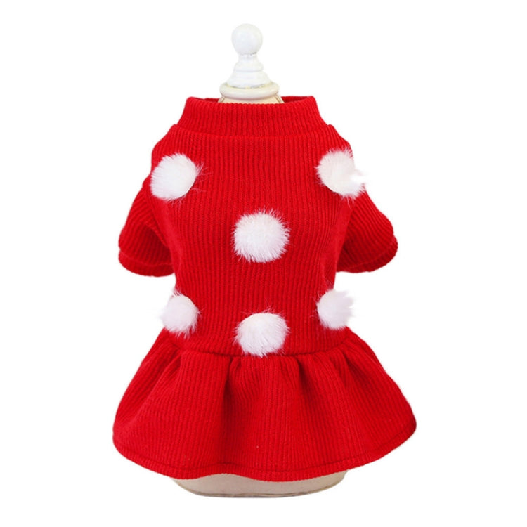 Pet Dog Skirt Pomeranian Bichon Wool Skirt Dog Warm Skirt, Size: M