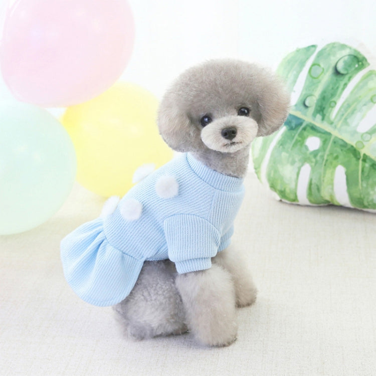 Pet Dog Skirt Pomeranian Bichon Wool Skirt Dog Warm Skirt, Size: M