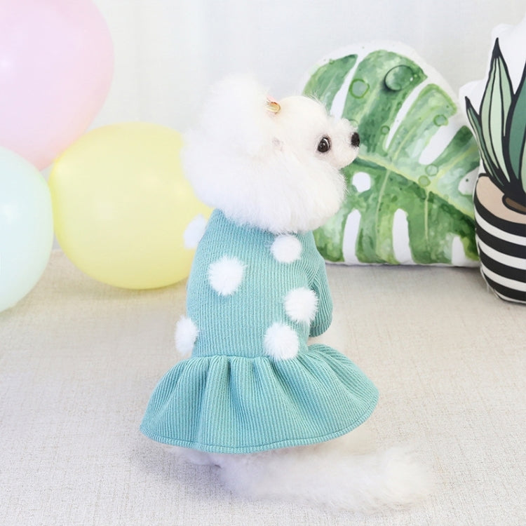 Pet Dog Skirt Pomeranian Bichon Wool Skirt Dog Warm Skirt, Size: M