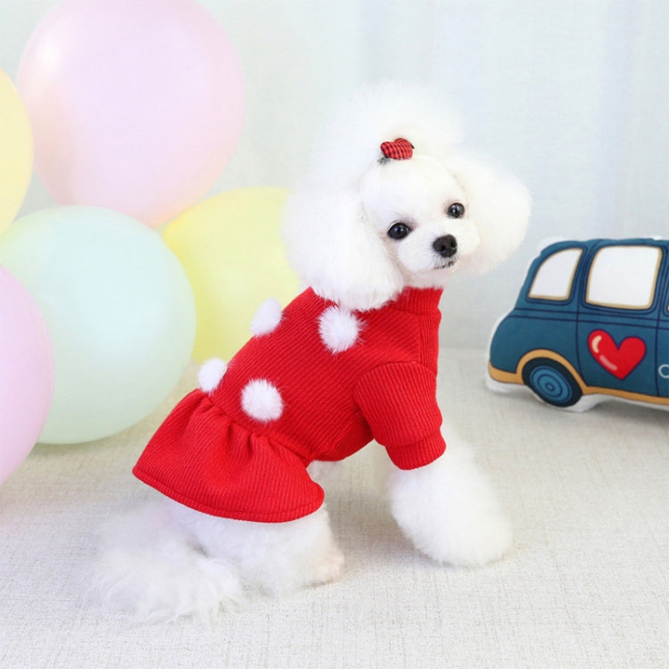 Pet Dog Skirt Pomeranian Bichon Wool Skirt Dog Warm Skirt, Size: XXL