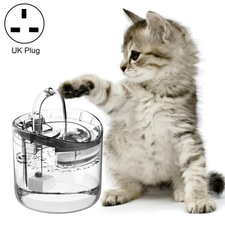 Pet Automatic Circulating Silent And Does Not Leak Electricity Water Dispenser, Specification: EU Plug, Style:Transparent Color