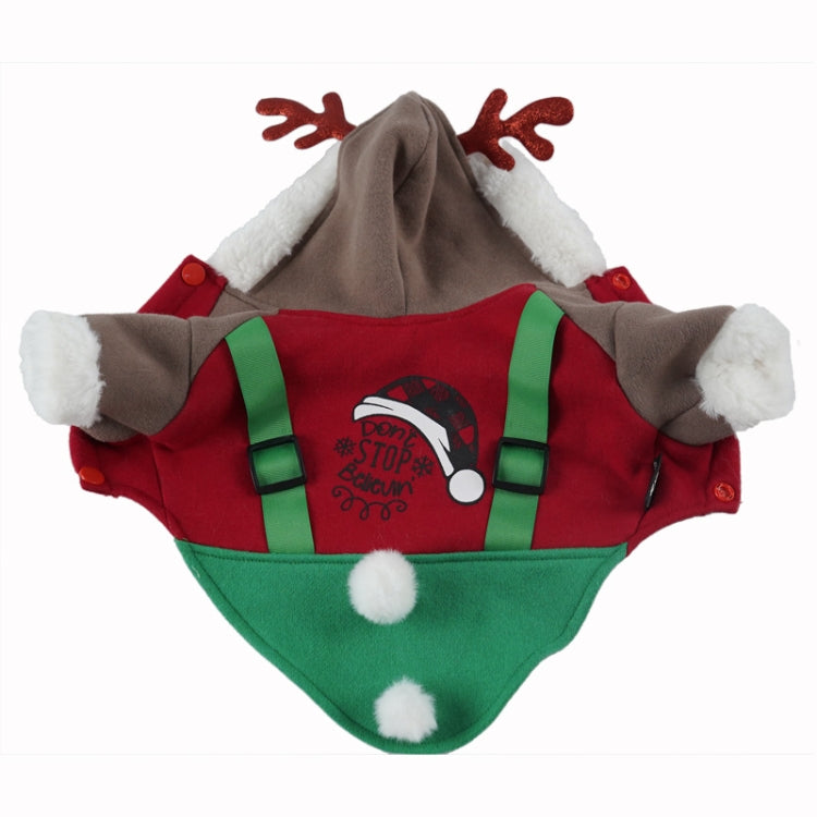 Pet Christmas Clothes Fall Winter Small Dog Cute Fawn Transformation Dress, Size: M