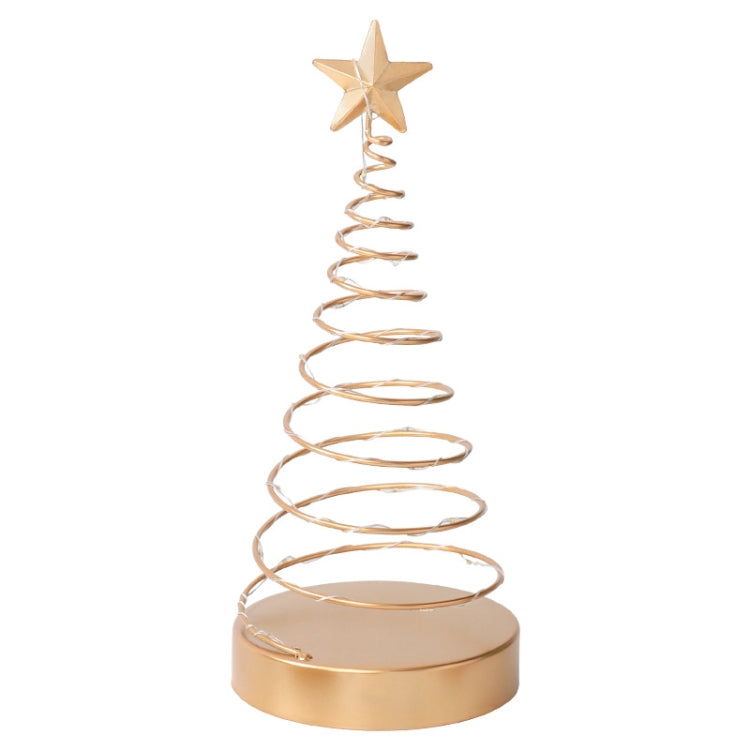 Iron Spiral With Lights Christmas Decoration Ornaments Home Decoration