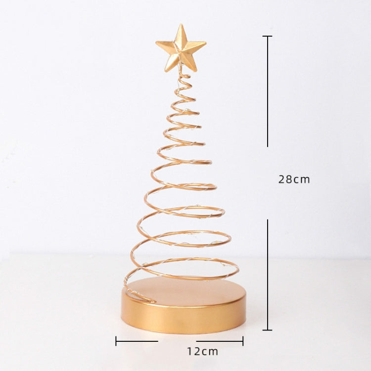 Iron Spiral With Lights Christmas Decoration Ornaments Home Decoration