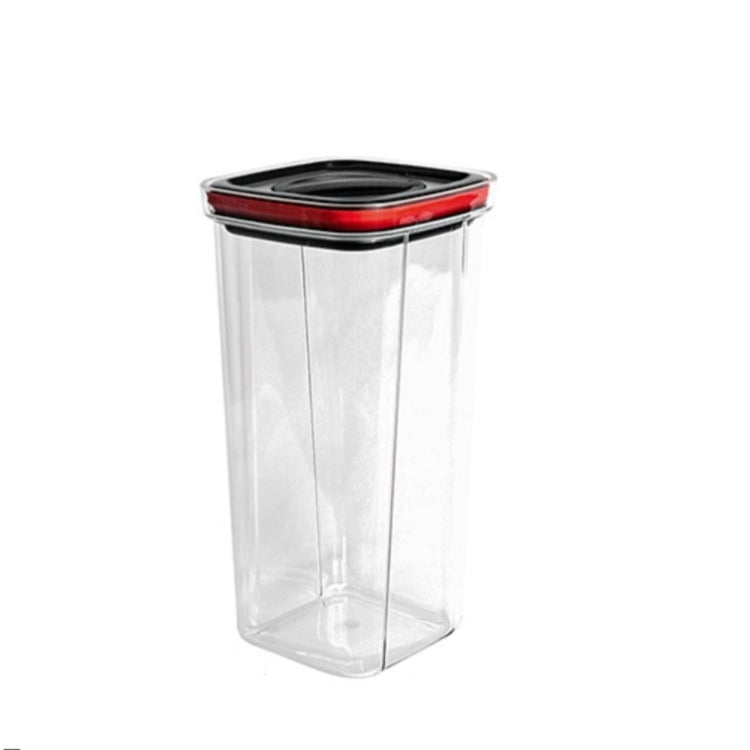 3 PCS Kitchen Storage Jar Sealed Refrigerator Food Storage Box Household Moisture-Proof Dried Fruit Jar, Capacity:2000ml(Black Red)