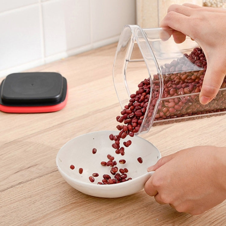 3 PCS Kitchen Storage Jar Sealed Refrigerator Food Storage Box Household Moisture-Proof Dried Fruit Jar, Capacity:2000ml(Black Red)