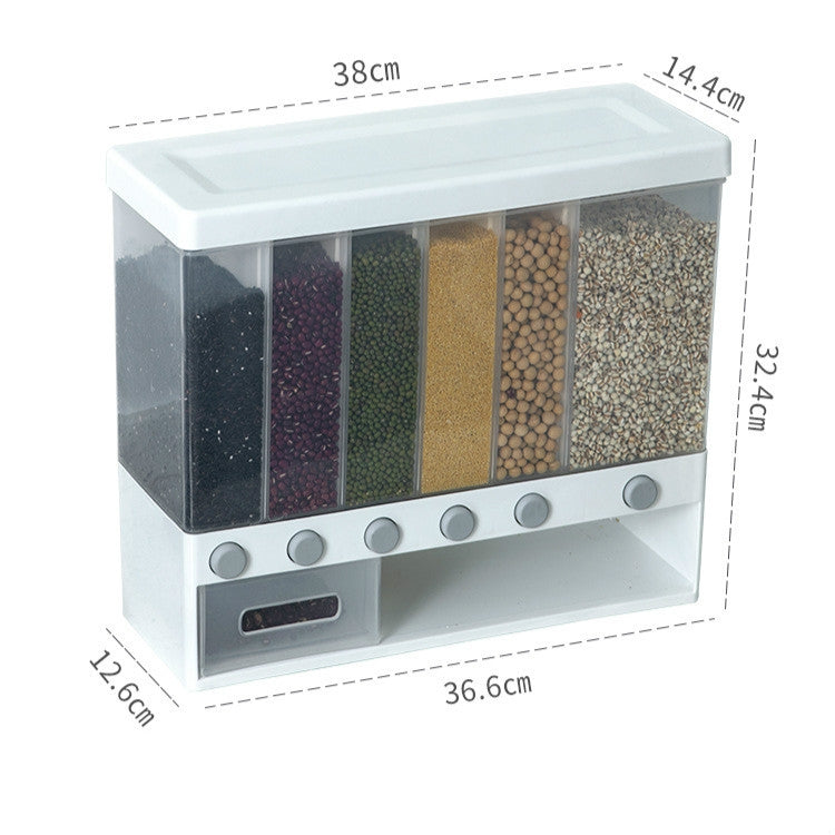 Bean Storage Tank Wall-Mounted Storage Box For Grain Classification