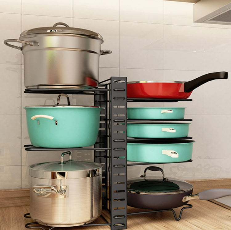 Kitchen Pot Cover Cutting Board Shelf Multifunctional Shelf Storage Supplies