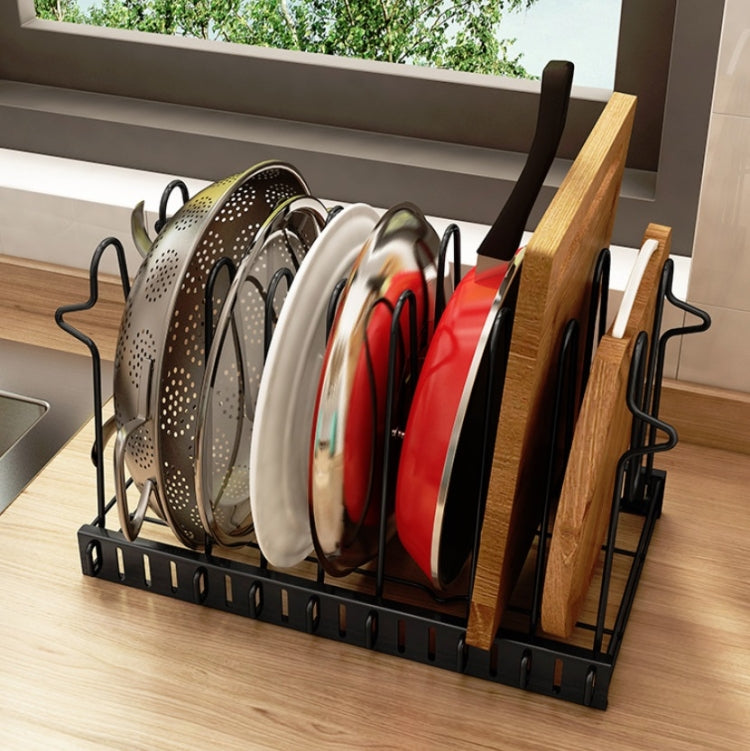 Kitchen Pot Cover Cutting Board Shelf Multifunctional Shelf Storage Supplies