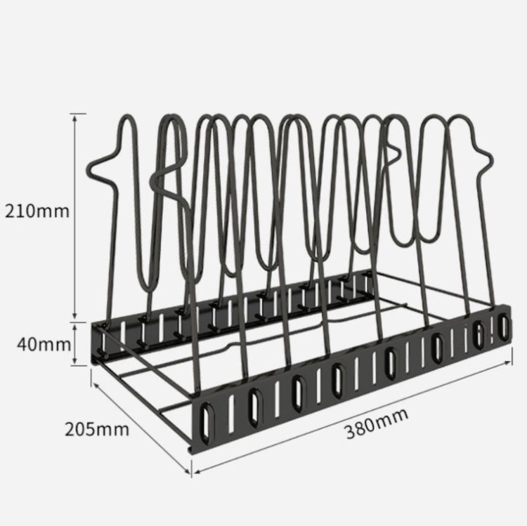 Kitchen Pot Cover Cutting Board Shelf Multifunctional Shelf Storage Supplies