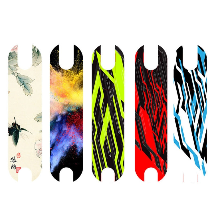 2 PCS For Ninebot MAX G30 Scooter Pedal Sticker PVC Waterproof Sticker DIY Scooter Pedal Foot Sticker, Shipping Rules:Random Style Delivery(141-191)
