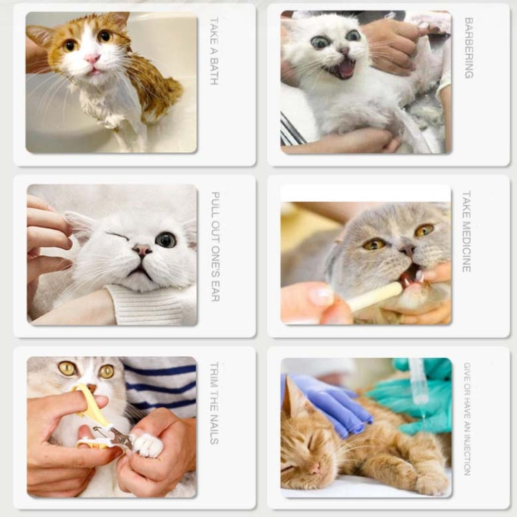 4 PCS/Set Cat Bath Supplies Cat Foot Cover Cat Clip Nails Bath Bag Anti-Scratch And Bite Wash Cat Bag