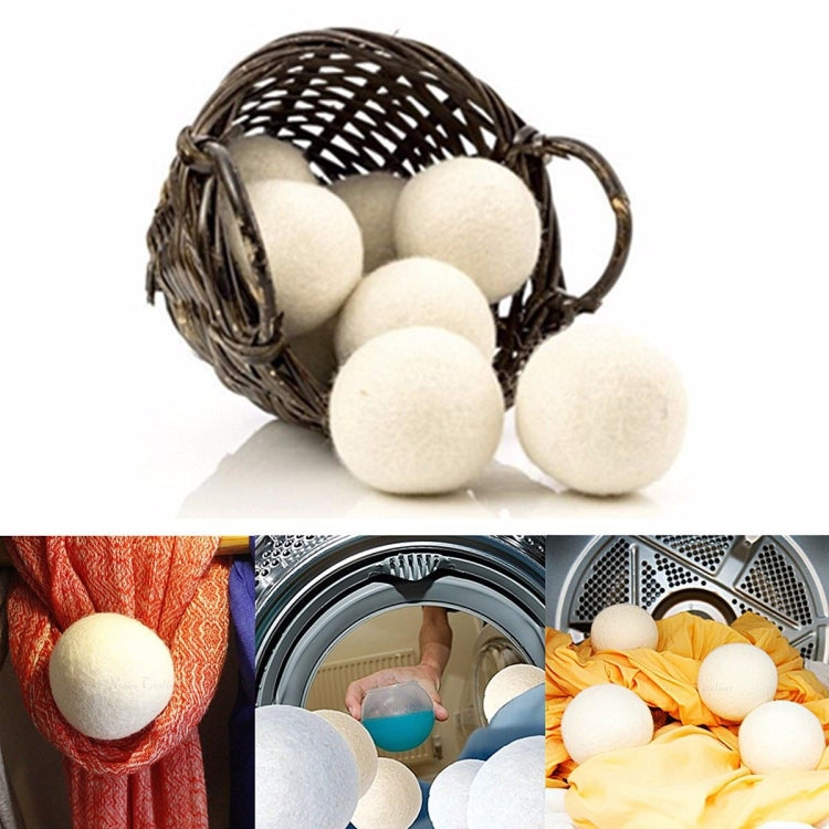 10 PCS Laundry Clean Ball Reusable Natural Organic Laundry Fabric Softener Ball Premium Organic Wool Dryer Balls