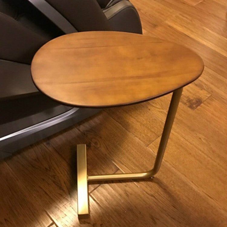 Small Coffee Table Modern Simplicity Bedside Table Nordic Style Iron Solid Wood Side Table Mini Creative Tea Table, Size:45*30*60cm