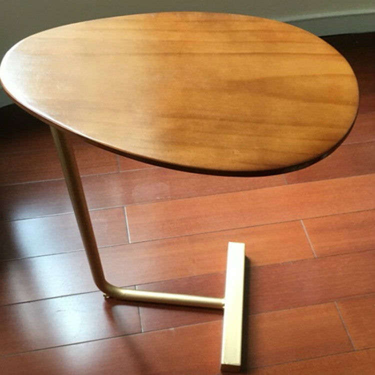 Small Coffee Table Modern Simplicity Bedside Table Nordic Style Iron Solid Wood Side Table Mini Creative Tea Table, Size:45*30*60cm