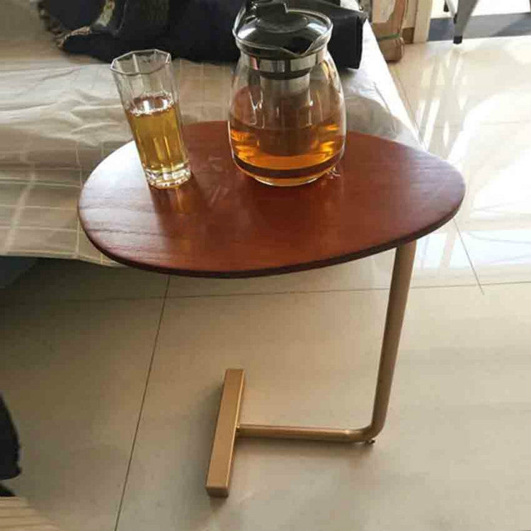 Small Coffee Table Modern Simplicity Bedside Table Nordic Style Iron Solid Wood Side Table Mini Creative Tea Table, Size:45*30*60cm