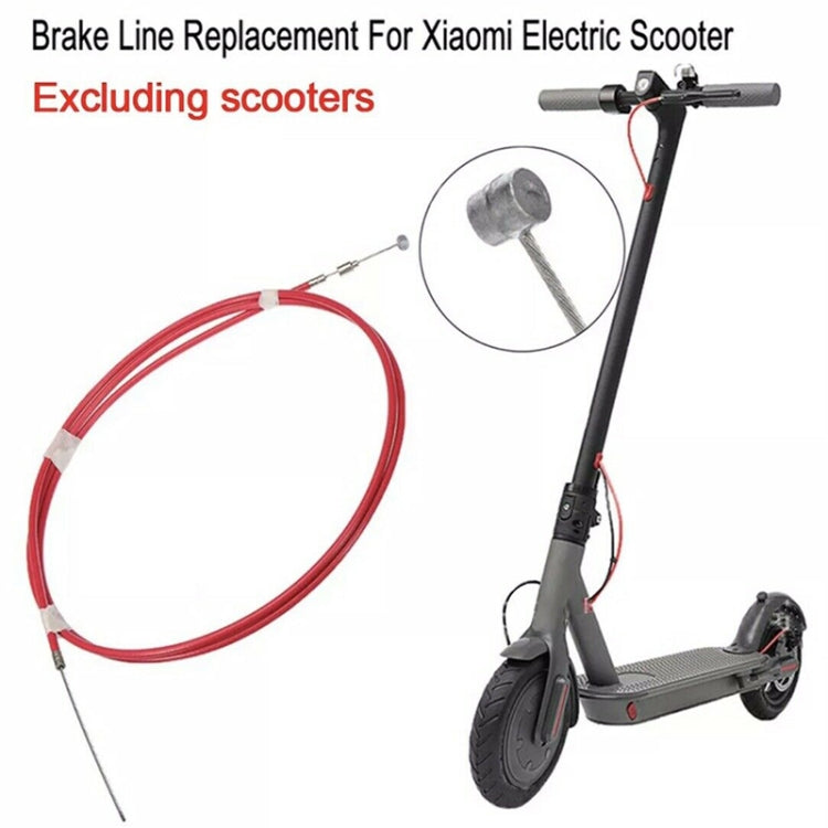 2 PCS For Xiaomi Mijia M365 Electric Scooter Rear Disc Brake Cable Brake Pipeline(Red)