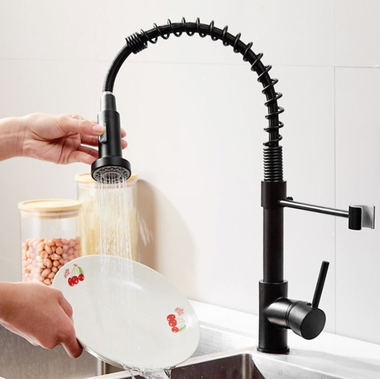 Kitchen Faucet Hot & Cold Water Tank Valve Sink Faucet, Specification: Brushed Model