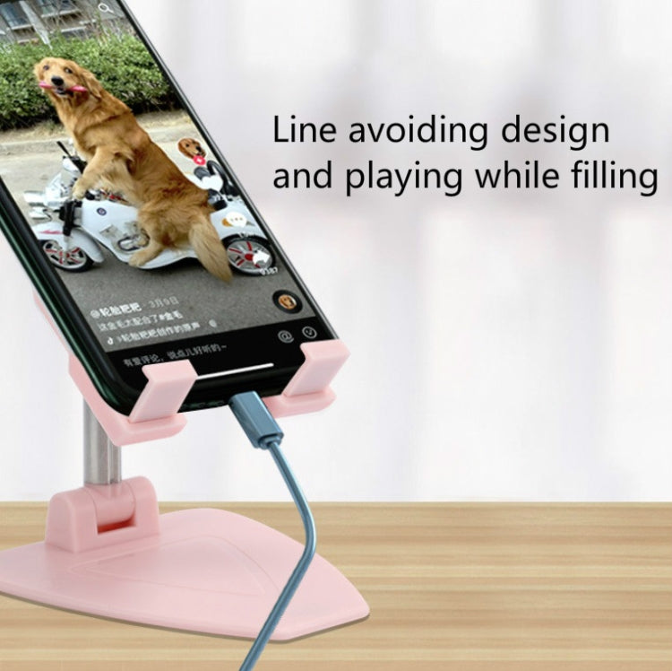 4 PCS WLF-ZMZJ Foldable Telescopic Desktop Mobile Phone Stand Ipad Tablet Universal Portable Stand(White)
