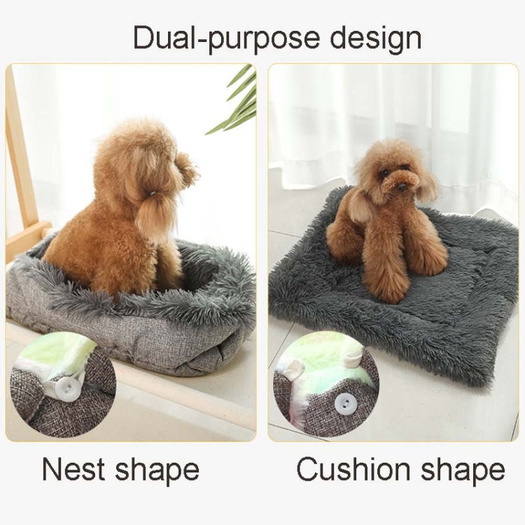 Kennel Dog Mat Dual-Use Winter Warm Cat Litter, Size:90x100cm