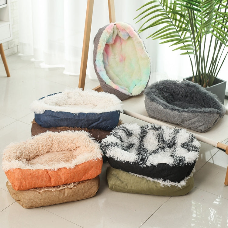 Kennel Dog Mat Dual-Use Winter Warm Cat Litter, Size:90x100cm