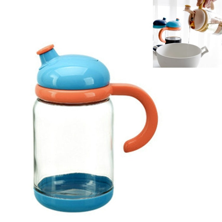 Large-Capacity Glass Hand-Held Oil Can Leak-Proof Seasoning Bottle Kitchen Supplies