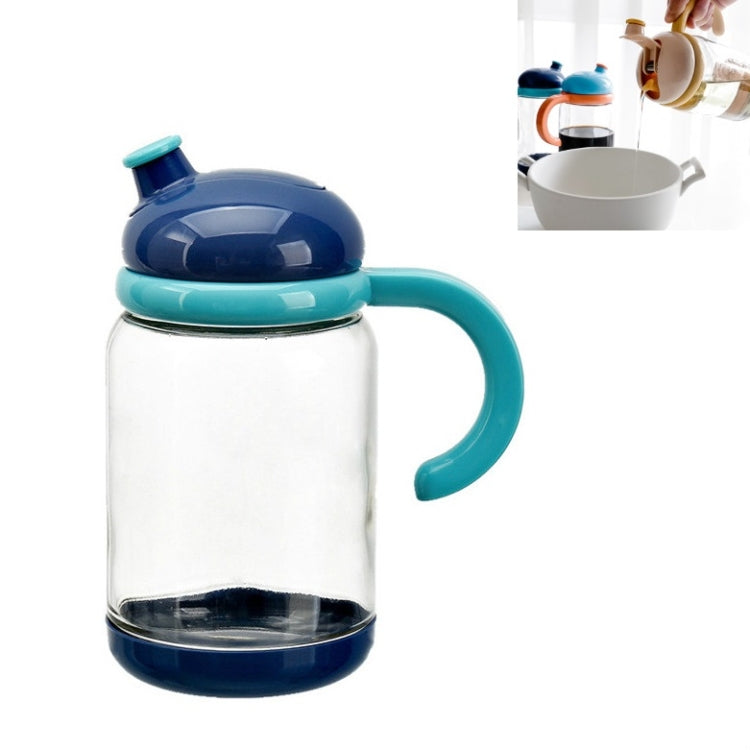 Large-Capacity Glass Hand-Held Oil Can Leak-Proof Seasoning Bottle Kitchen Supplies