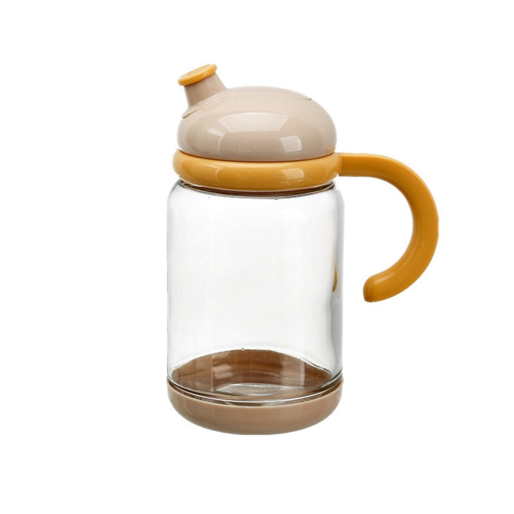 Large-Capacity Glass Hand-Held Oil Can Leak-Proof Seasoning Bottle Kitchen Supplies