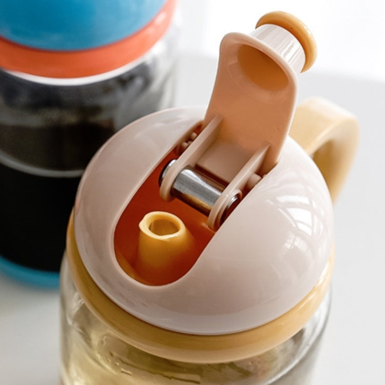 Large-Capacity Glass Hand-Held Oil Can Leak-Proof Seasoning Bottle Kitchen Supplies