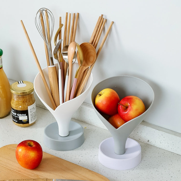 2 PCS Chopstick Holder Multifunctional Tableware Drain Funnel Kitchen Shelf