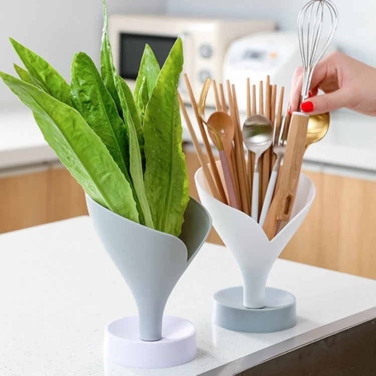 2 PCS Chopstick Holder Multifunctional Tableware Drain Funnel Kitchen Shelf