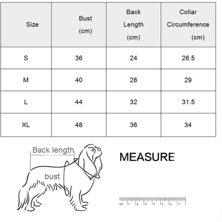 Doll Collar Plus Velvet Warm Pet Cat And Dog Woolen Cloth Princess Dress Without Leash, Size: XL