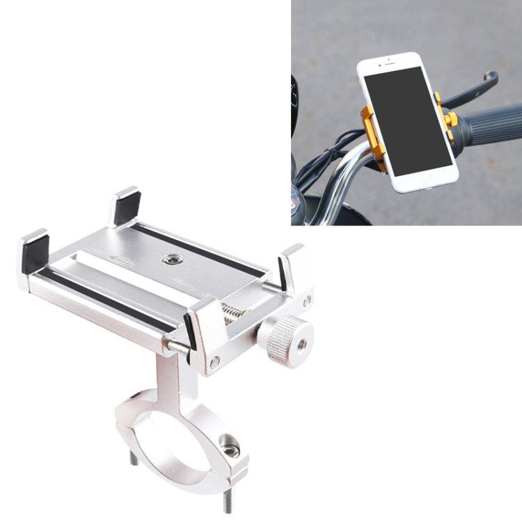 2 PCS Aluminum Alloy Bicycle Mobile Phone Holder Motorcycle Mobile Phone Navigation Bracket Electric Motorcycle Hand Rack