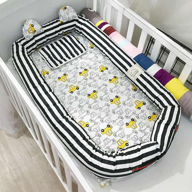 Simple Cartoon Cotton Infant Portable Mattress